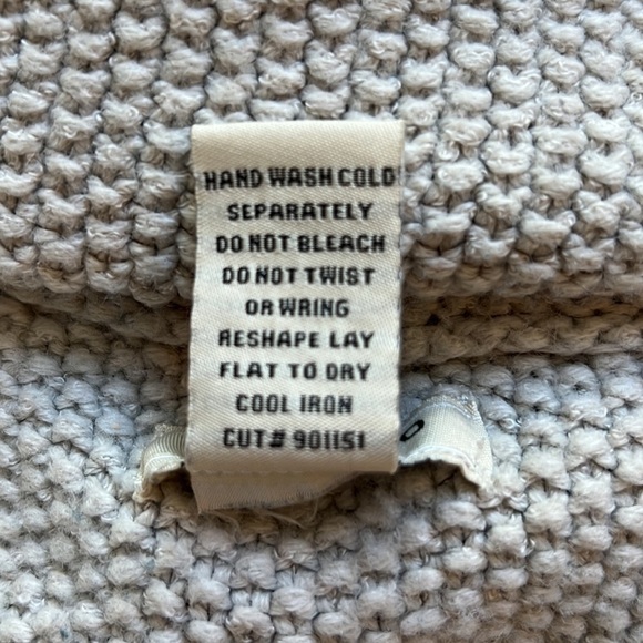 VERTIGO PARIS Taupe Knit Shawl Collar Cardigan Neutral Gray Beige Sweater M - Picture 5 of 11